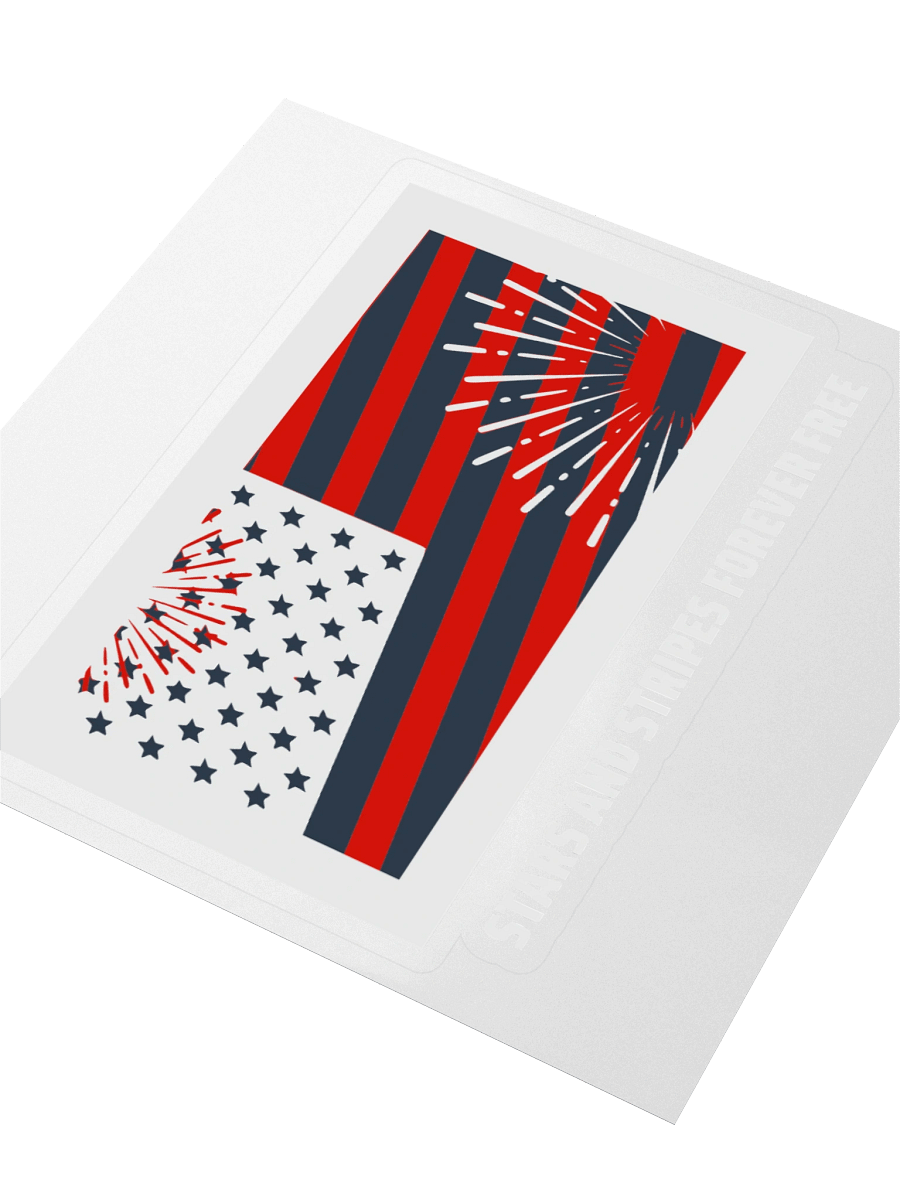 Firework Flag Kiss Cut Stickers product image (3)