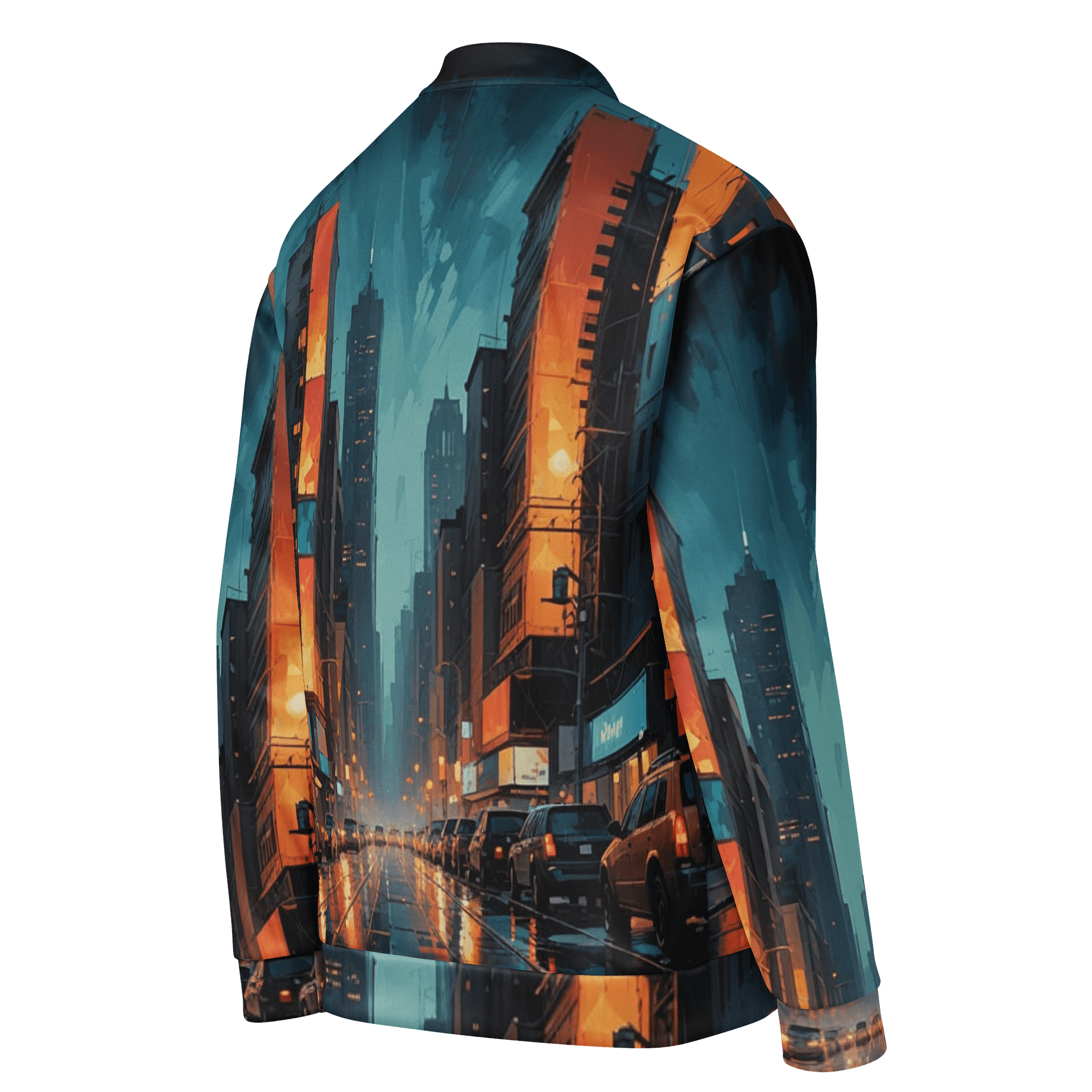 Abstract City 2 Bomber Jacket product image (4)