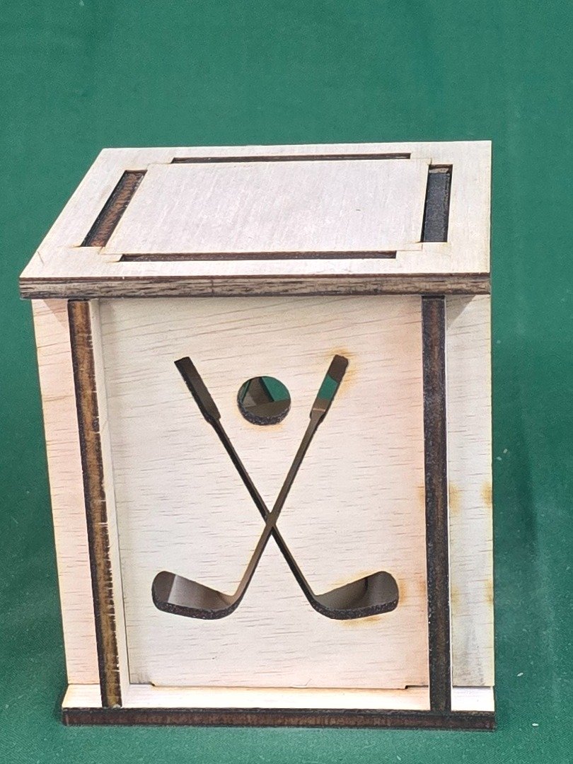 Custom Made-to-Order Wooden Golf Silhouette LED Lantern product image (4)