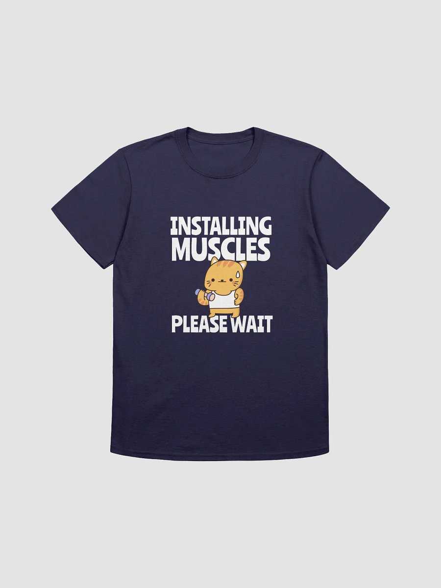 Chubby Cat Workout Cartoon T-Shirt product image (2)
