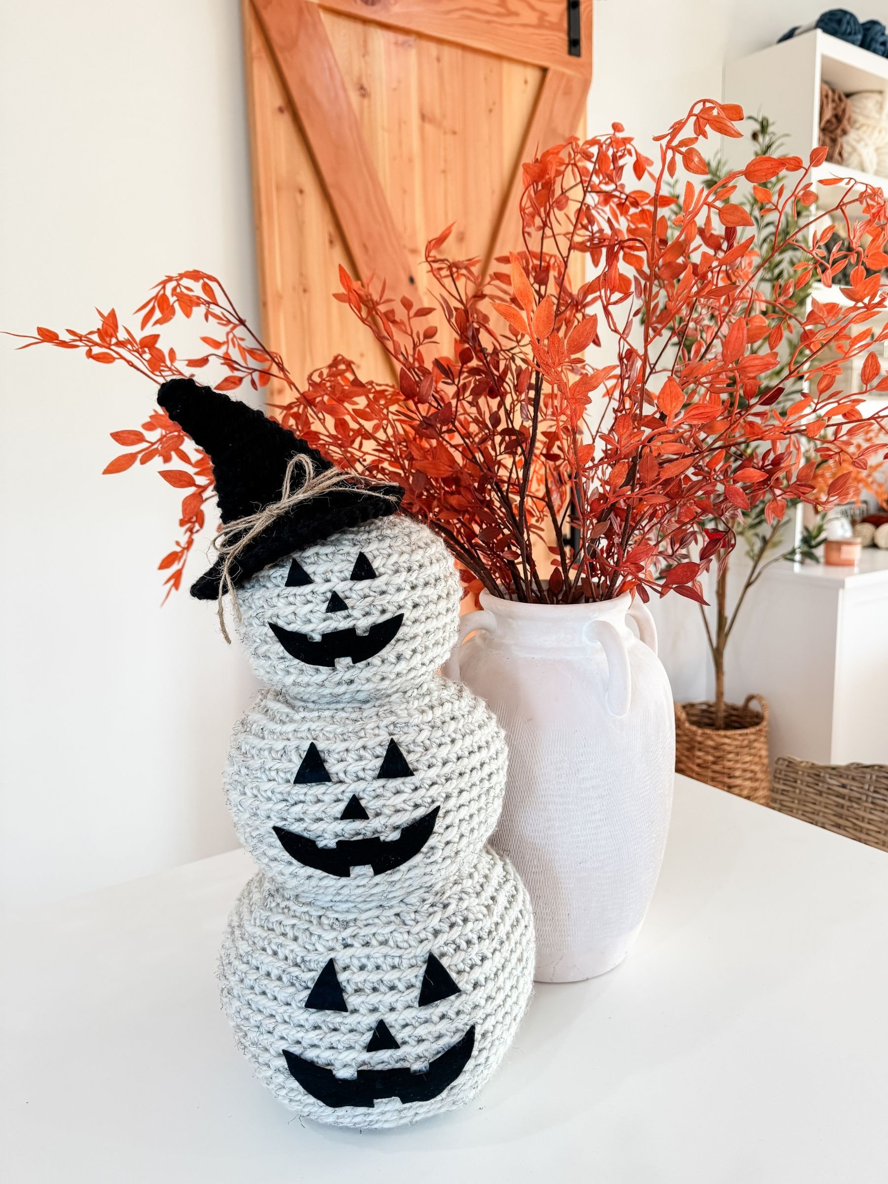 Jack-O-Lantern Pumpkin Stack Crochet pattern product image (7)