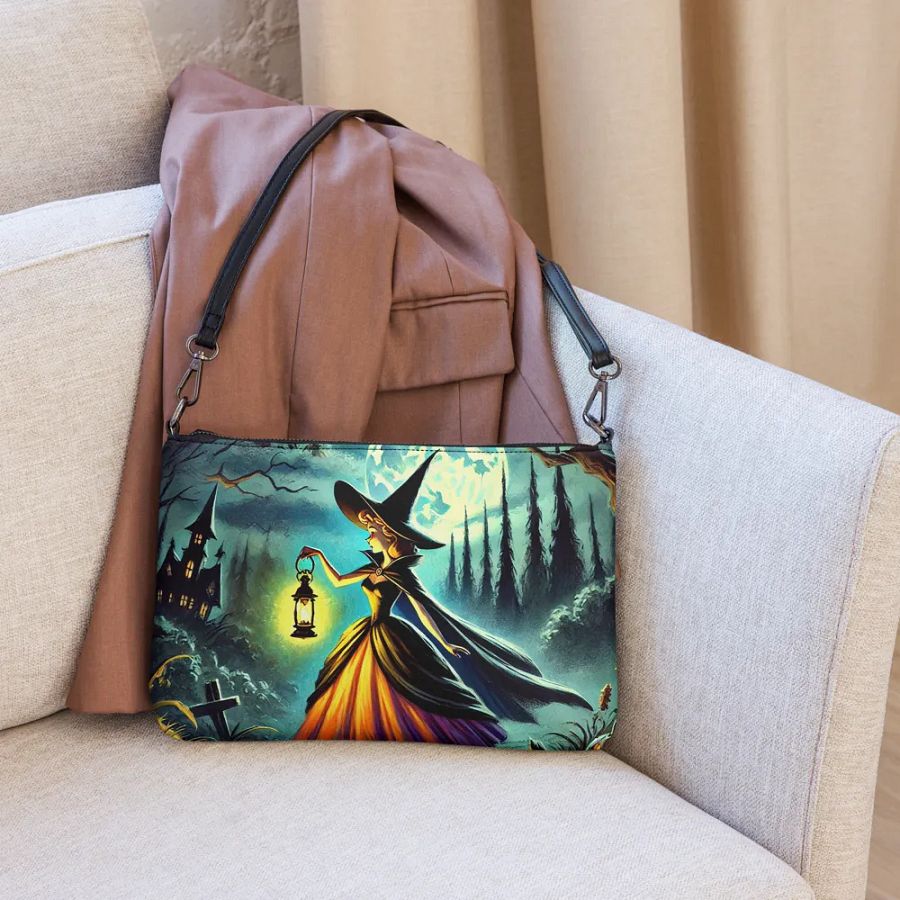 Enchanting Witch in the Woods Halloween Crossbody Bag product image (6)