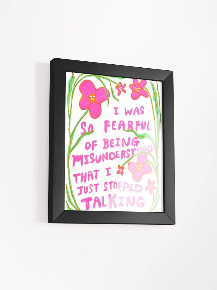 So Fearful Framed Print product image (6)