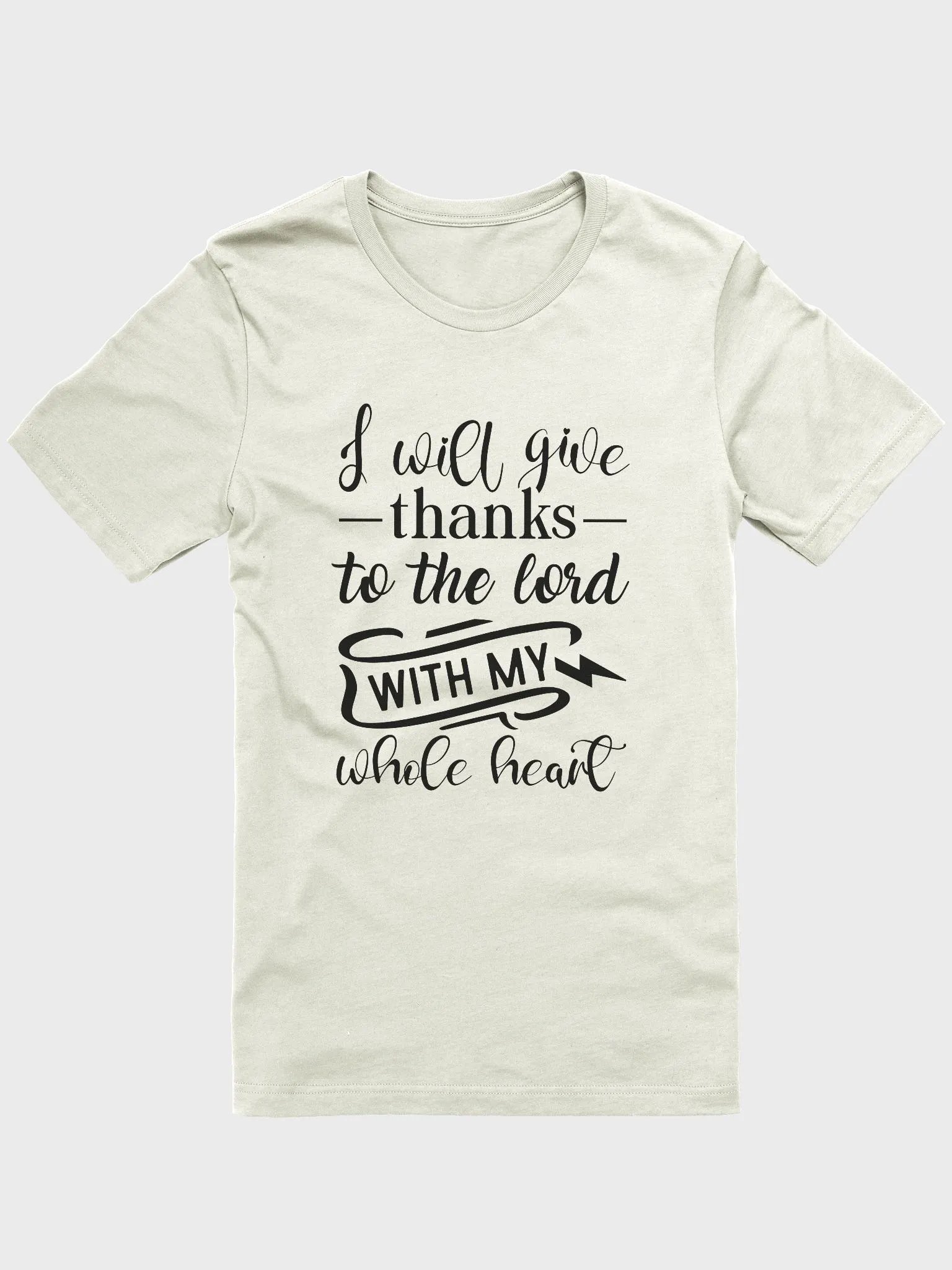 I will give thanks to the Lord with my whole heart | Christian| Faith | Inspirational product image (9)