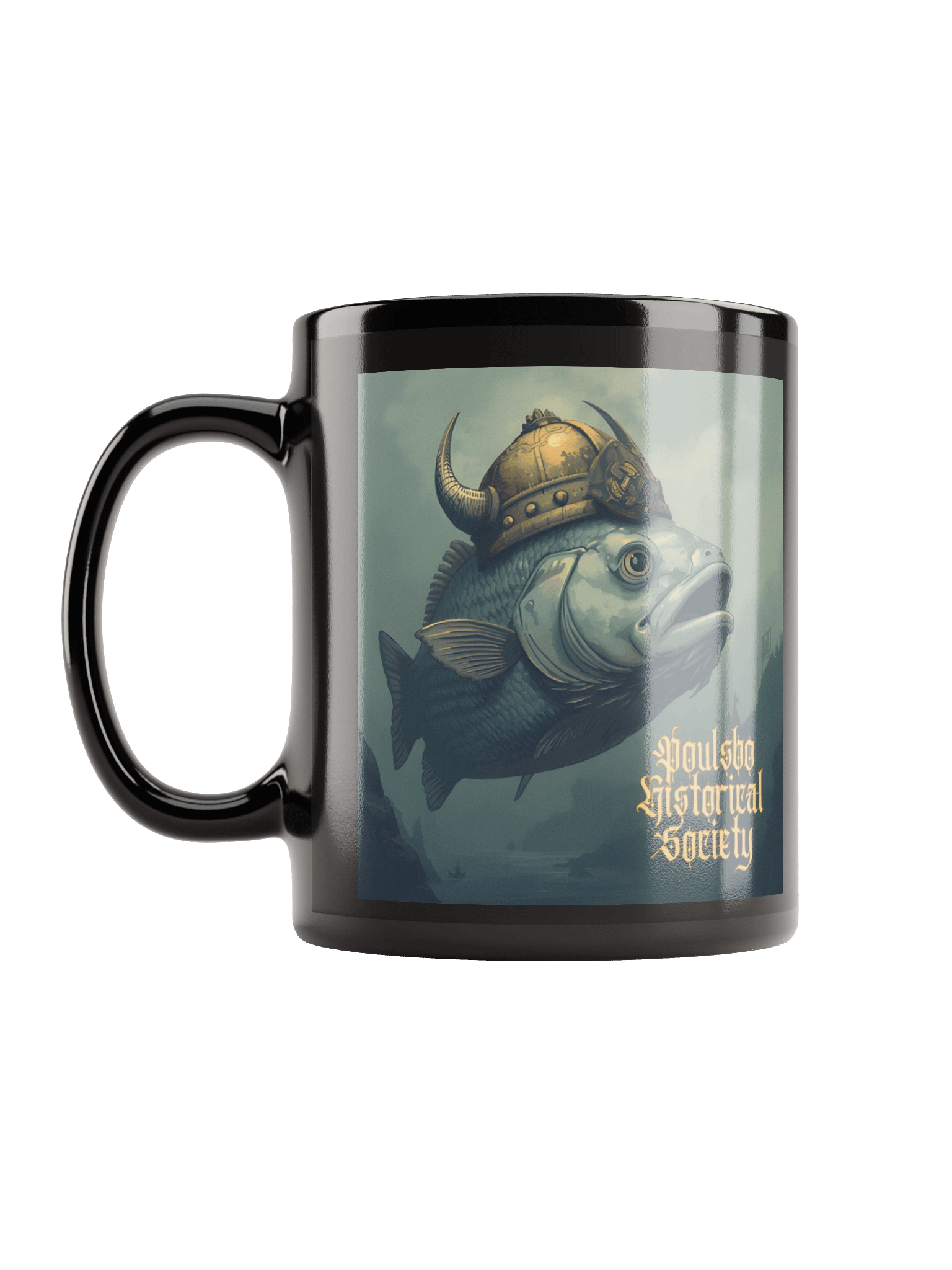 Viking Fish Black Glossy Mug product image (6)