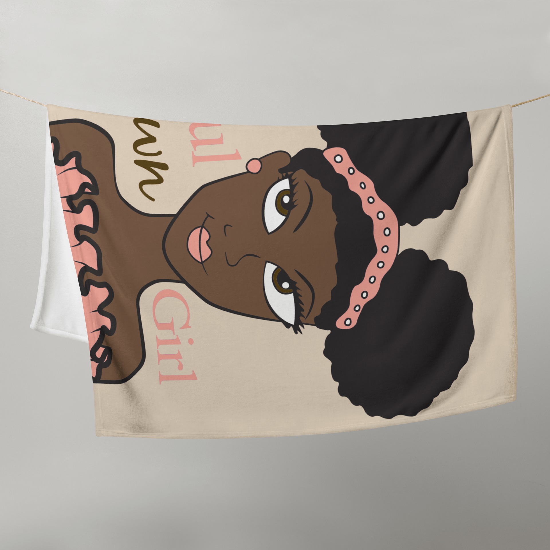 Beautiful Brown Girl Signature Blanket — The Bliss Collection product image (3)