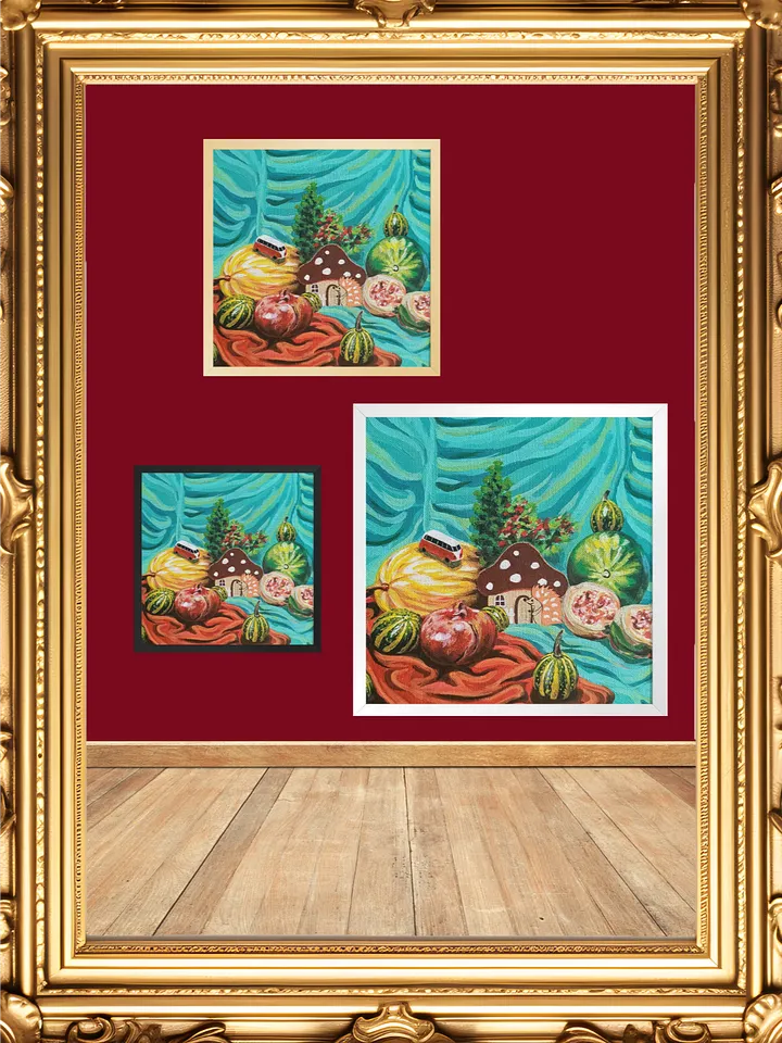 Whimsical Hedgehog Mushroom Sanctuary Framed Print product image (2)