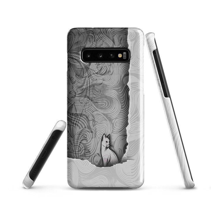 Curious Cat in the Abstract Wild - Samsung Snap Case product image (2)