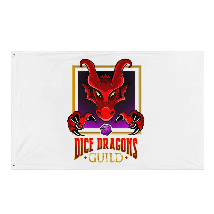 Dice Dragons Guild Horizontal Flag product image (1)