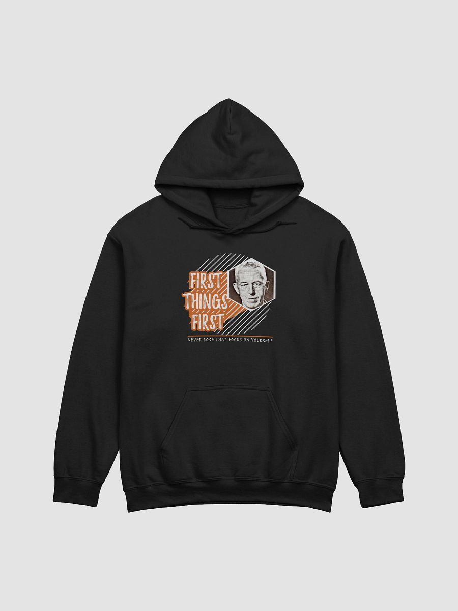 Slogan #3 First Things First Hoodie product image (1)