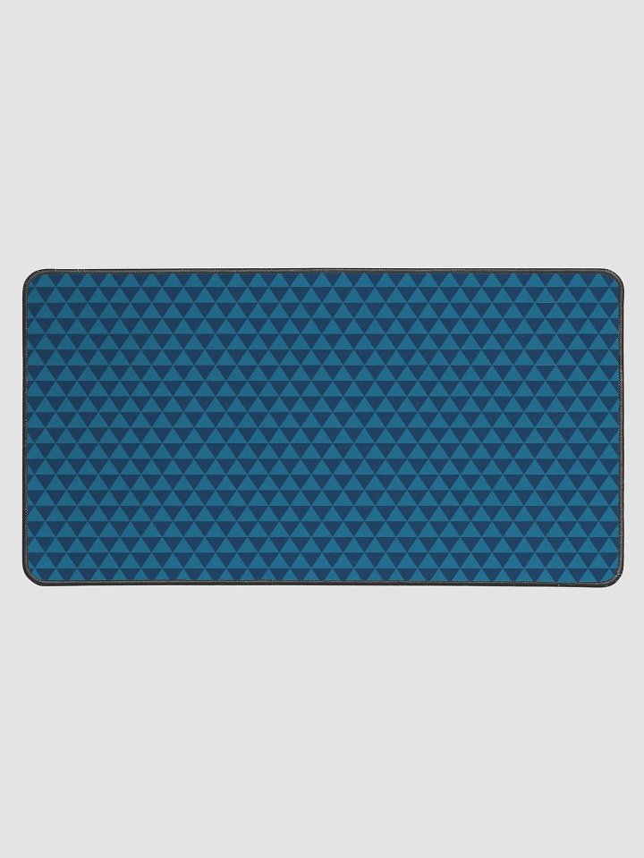 Blue Triangles Pattern Deskmat product image (1)