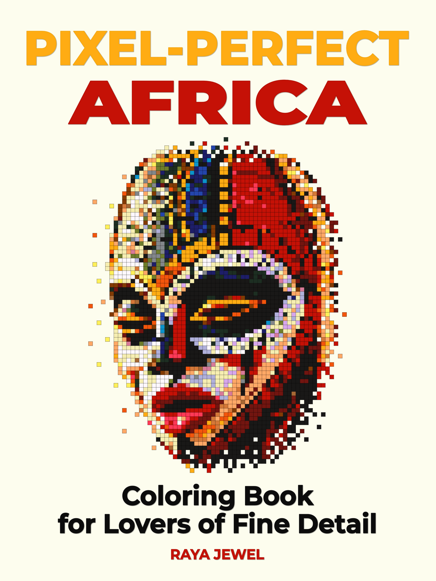 Pixel-Perfect Africa Coloring Book: Pixel Art Color By Number with 36 Illustrations product image (1)