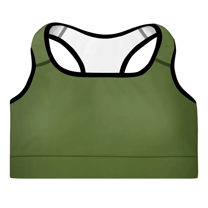 Elevate Your Workout with the Green Padded Sports Bra product image (1)