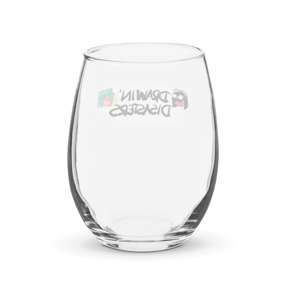 Drawin' Disasters Wine Glass product image (2)