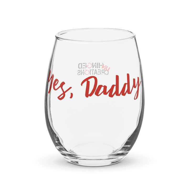 Yes Daddy Stemless Wine Glass product image (1)