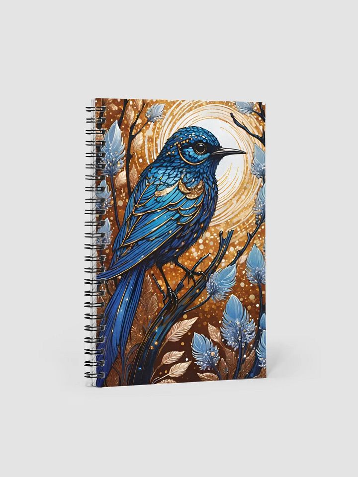 Golden Dreams Blue Bird Spiral Notebook product image (1)