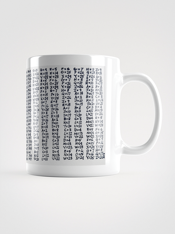 Cipher White Glossy Mug product image (1)