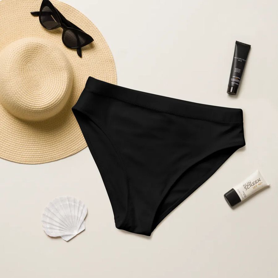 Default All-Over Print Recycled High Waisted Bikini Bottom product image (8)