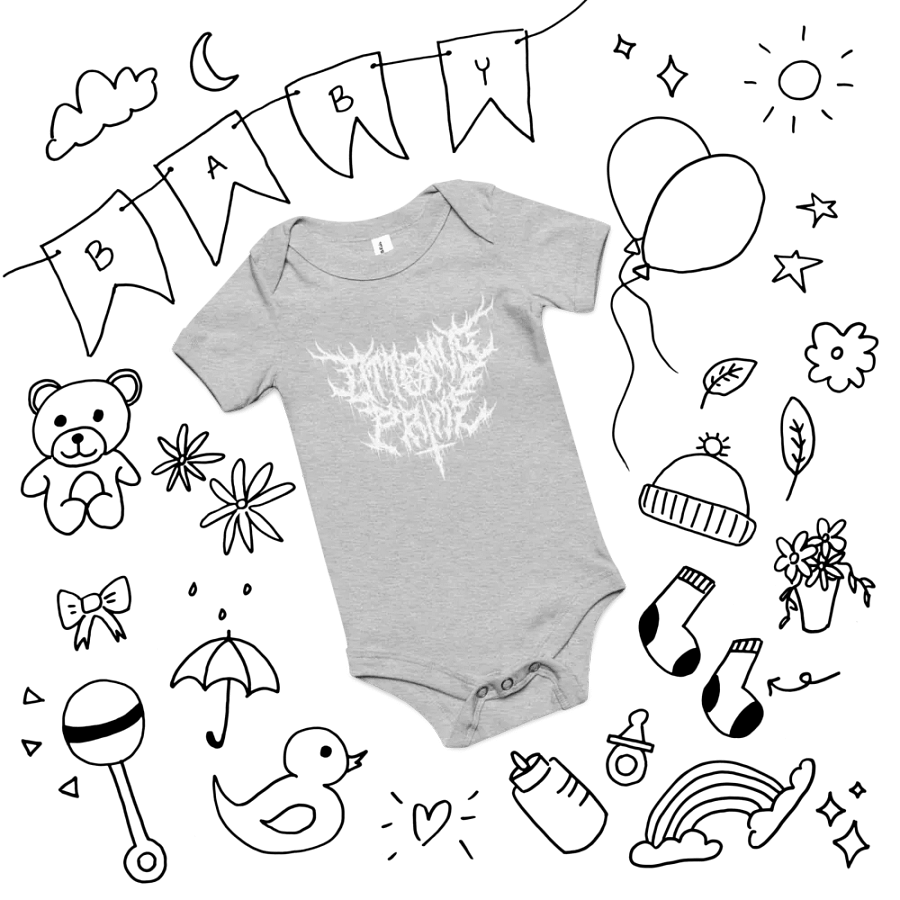 Toddler Onesie - Metal Logo (White) product image (42)