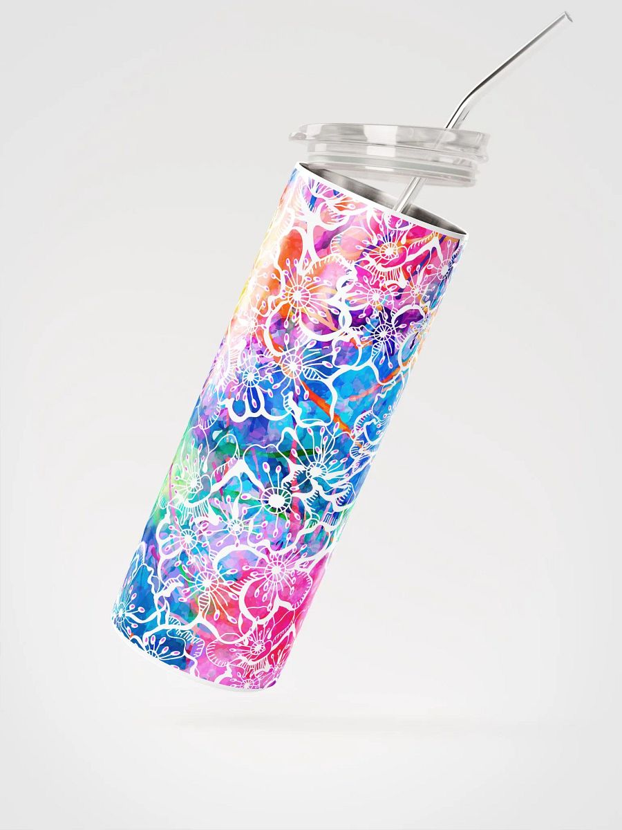 Retro Tie-Dye Flowers Tumbler 20-oz product image (2)