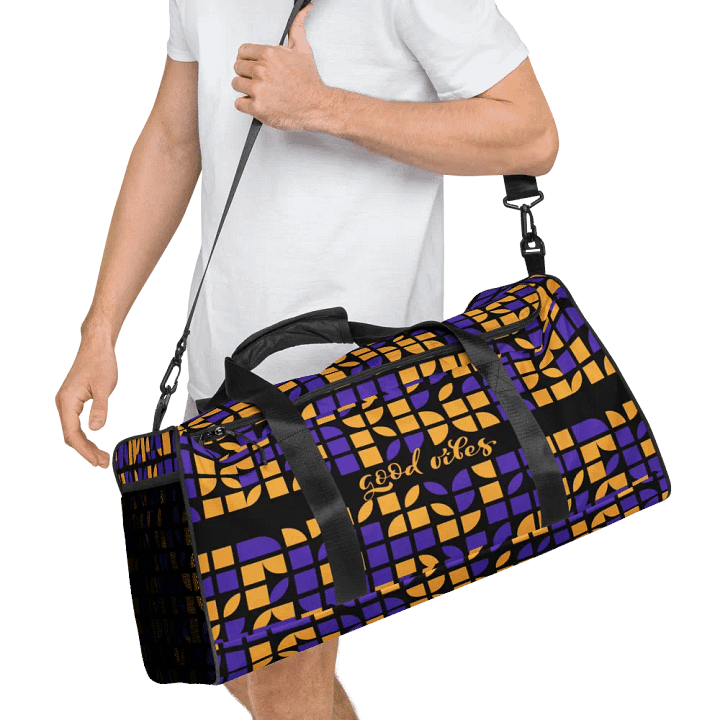 GOOD VIBES BLACK-ORANGE Duffle Bag product image (1)