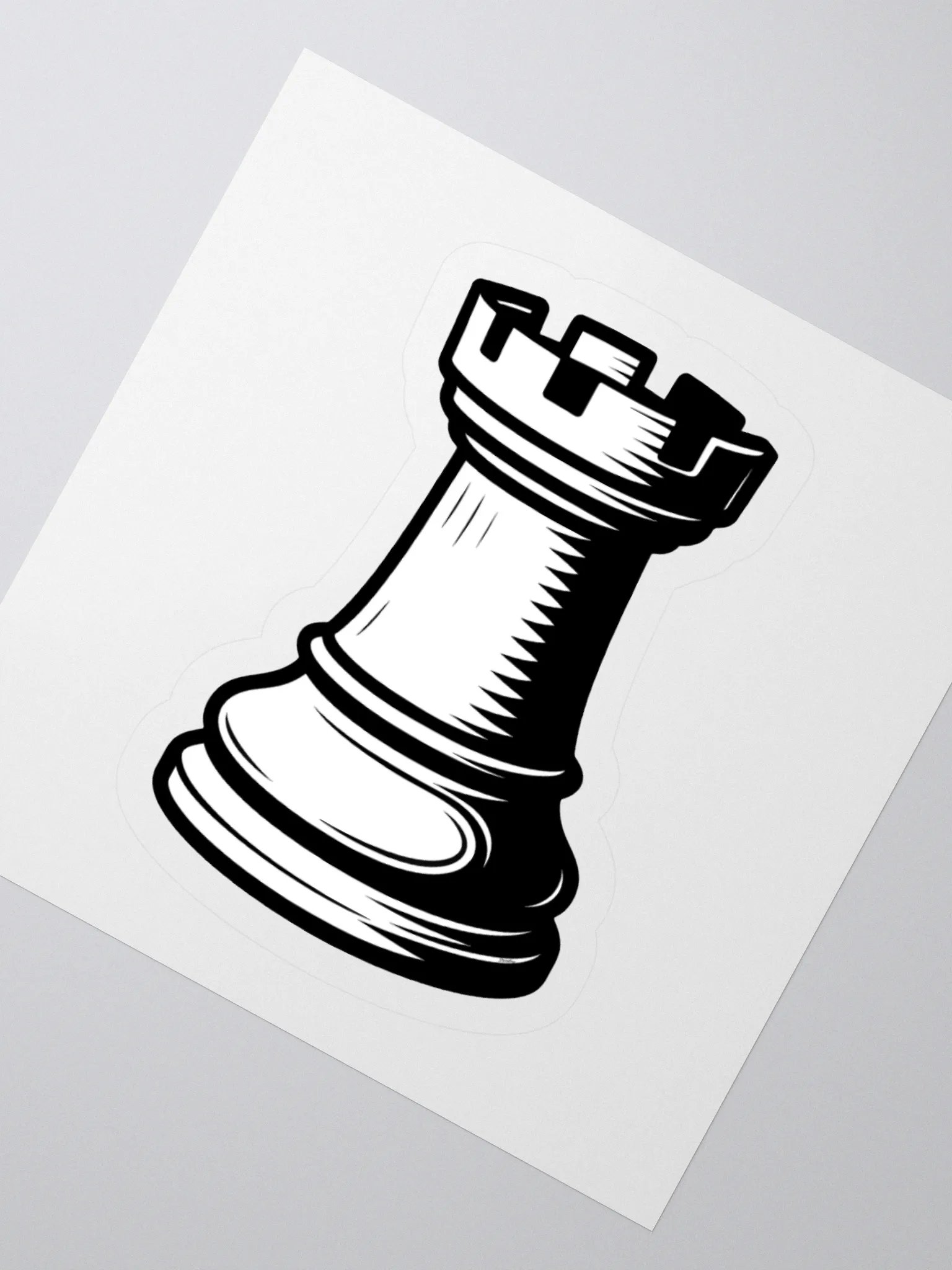 Classic Chess Rook Sticker product image (4)