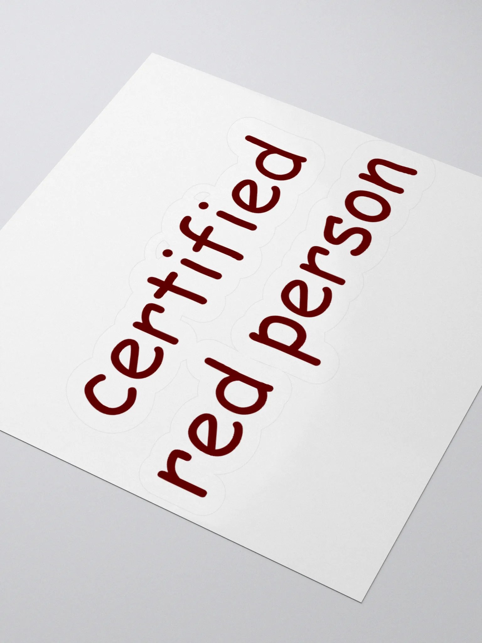 Certified Red Person Sticker product image (6)