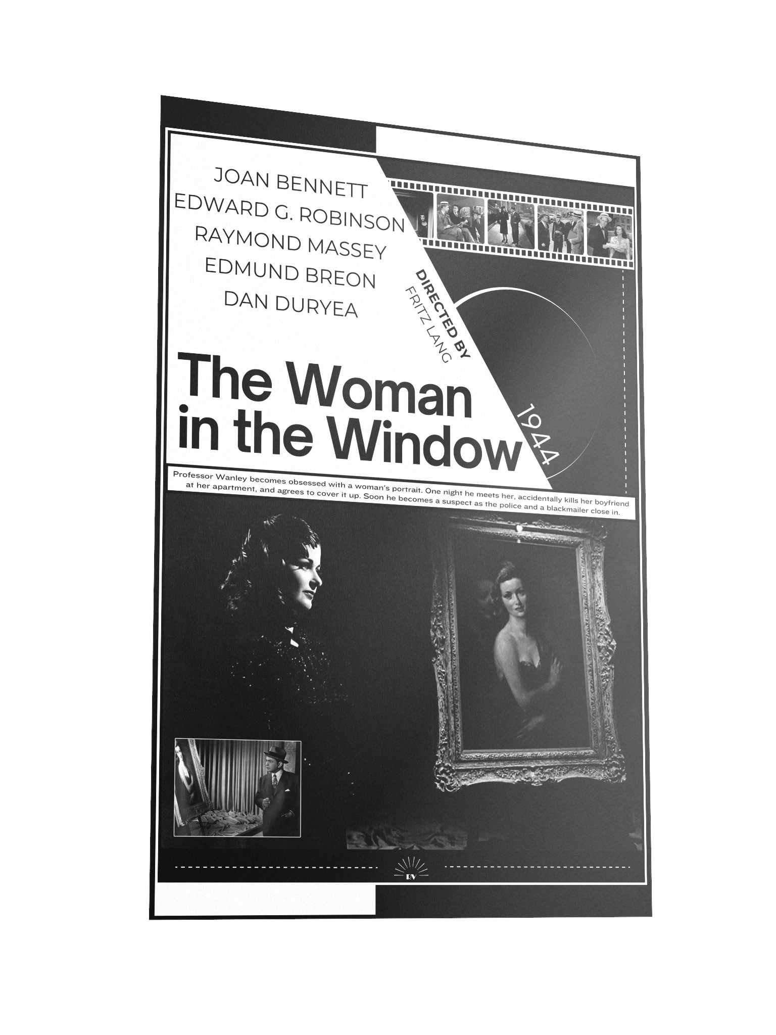 The Woman in the Window with Edward G. Robinson, Joan Bennett and Raymond Massey 1944 | Movie Poster | 12x18 Wall Art product image (2)