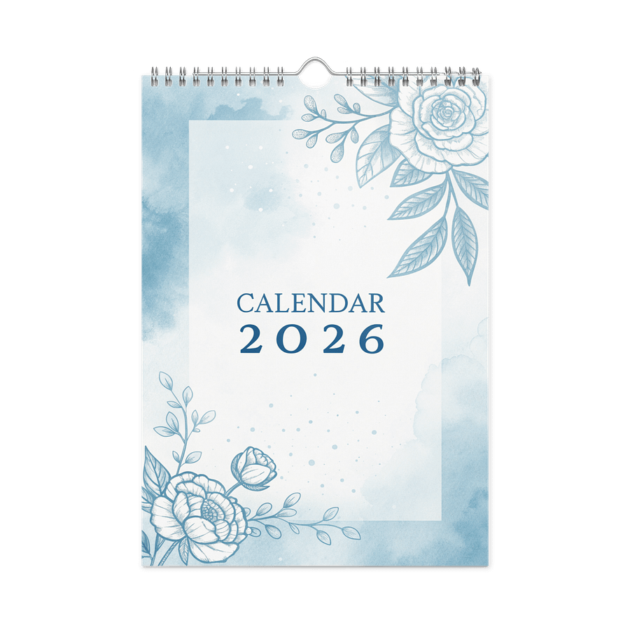 FLORAL INSPIRATIONAL QUOTES WALL CALENDAR 2026 product image (3)