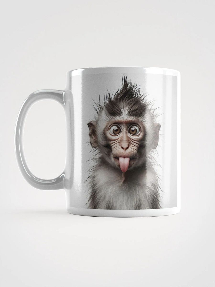 Rude Monkey #Humorous Mug - White product image (6)
