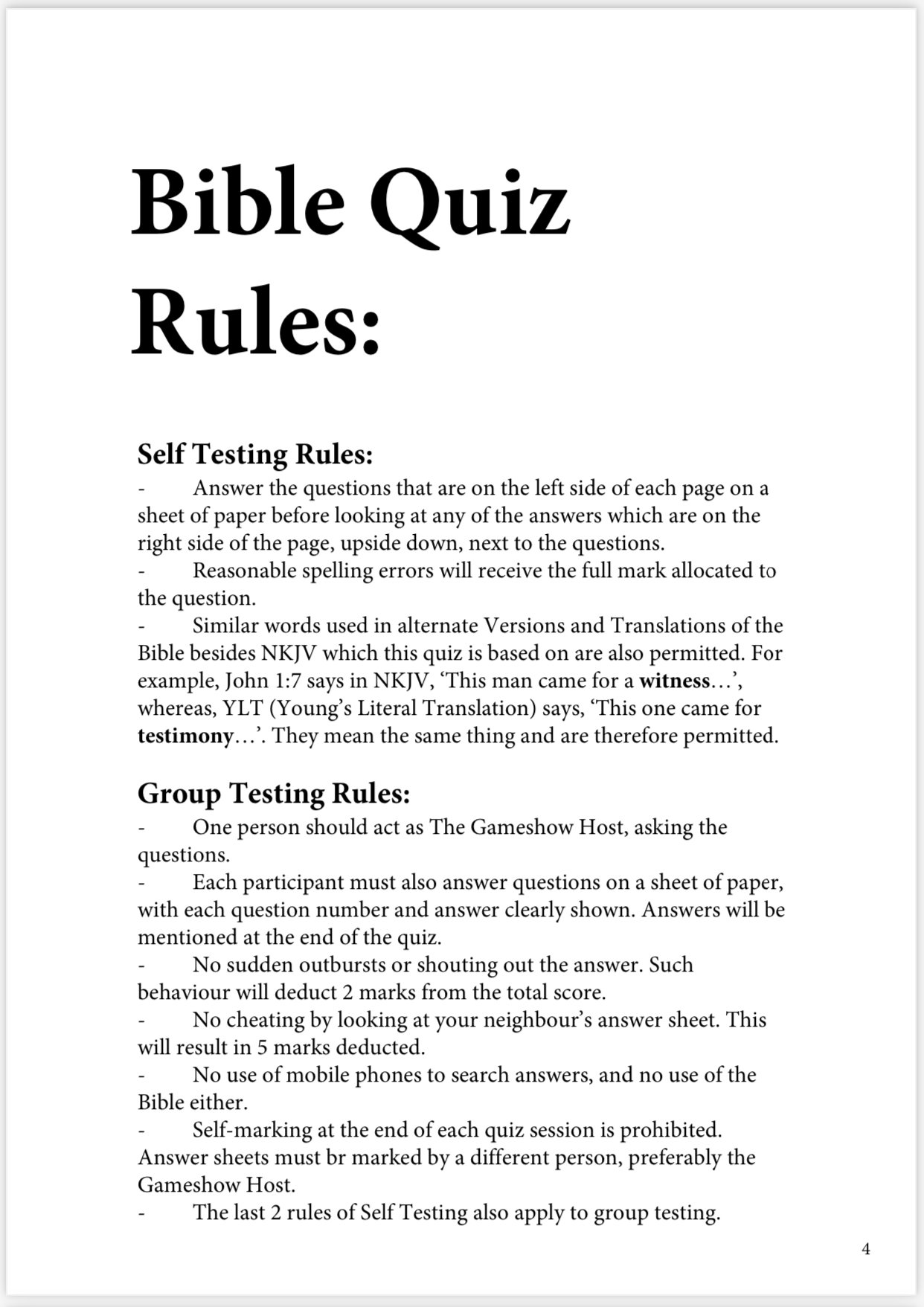 Bible Trivia E-Book - 250 Trivia Questions and Answers Edition 1 product image (2)