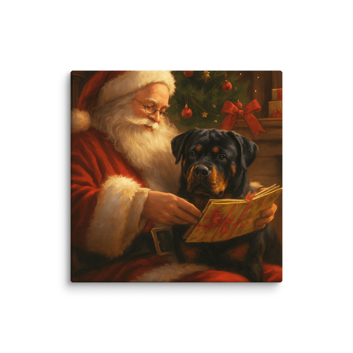 Rottweiler Santa's StorytimeCanvas product image (1)