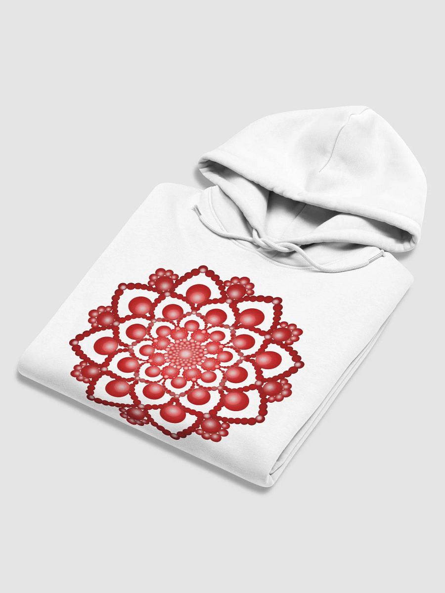 Red Dot Mandala Unisex Eco Hoodie product image (6)