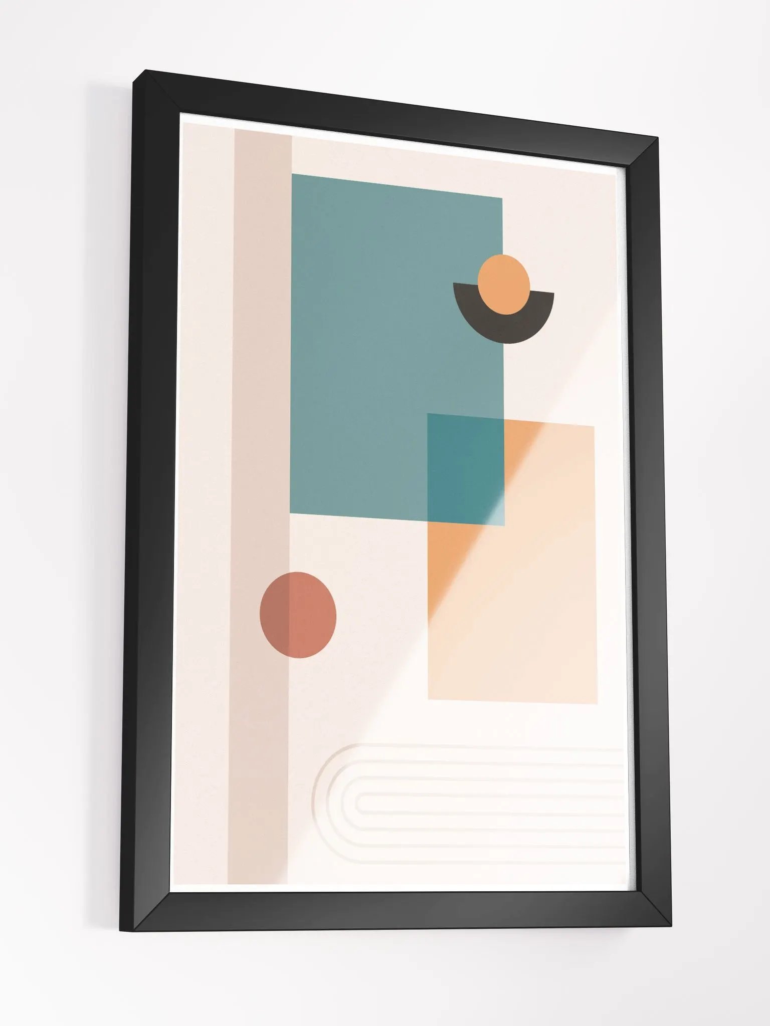 Abstract Geometry Framed Matte Poster product image (15)
