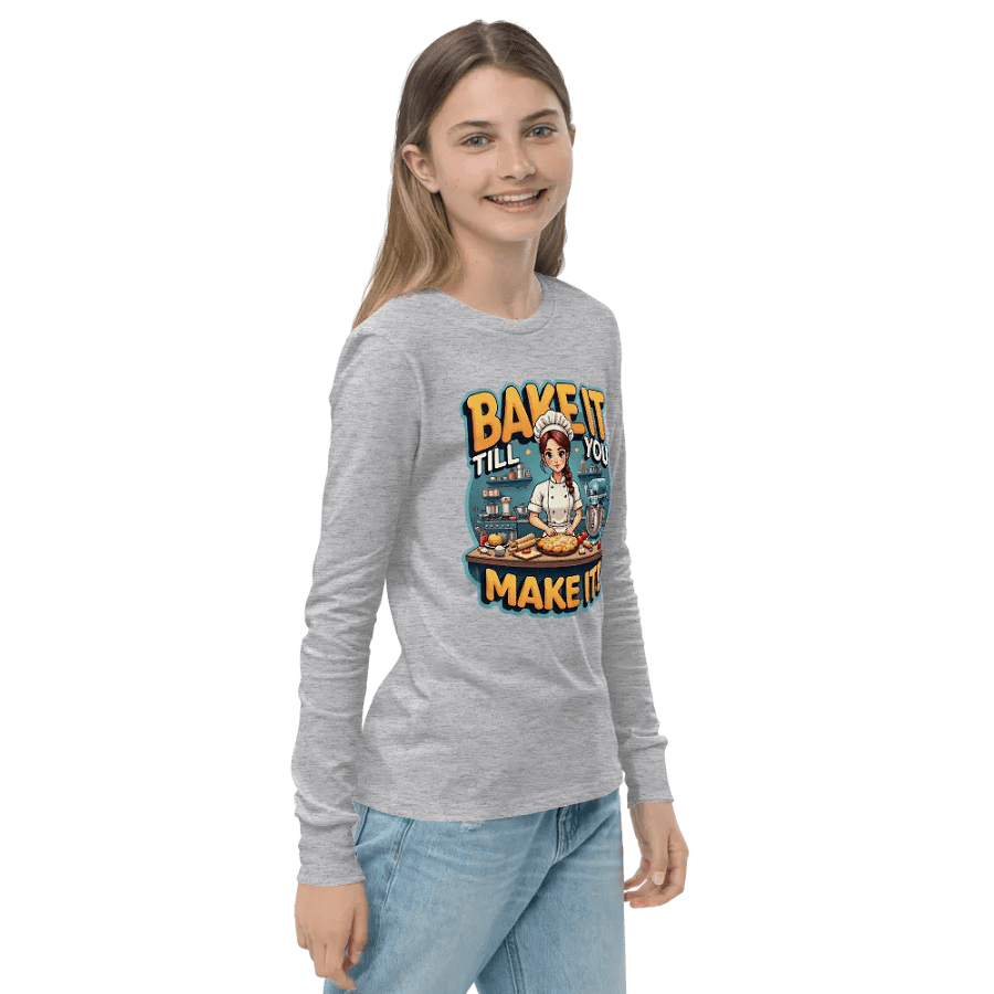 Bake It Till You Make It Youth Long Sleeve Tee product image (23)