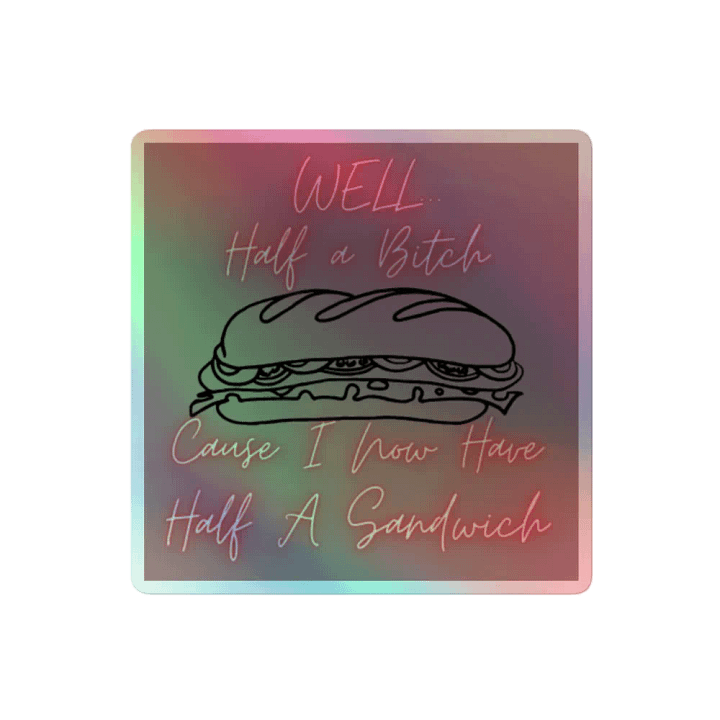 Half Sticker product image (2)