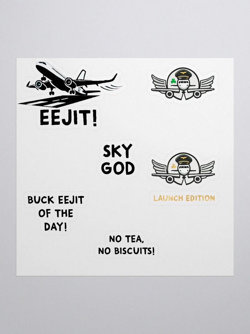 Pete the Irish Pilot Stickers Collection