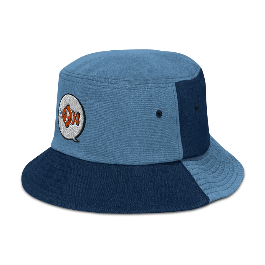 Clownfish TV Embroidered Denim Bucket Hat product image (4)