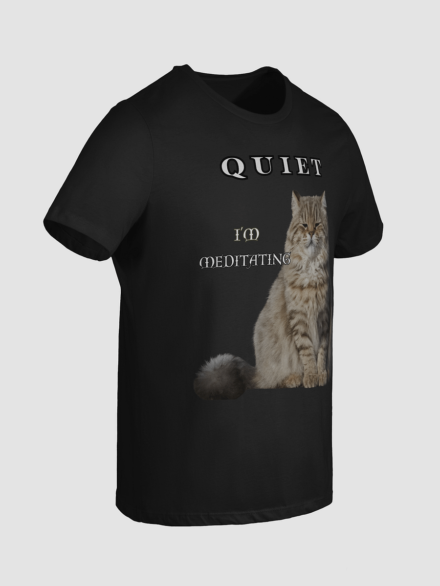 QUIET I'M MEDITATING SAYS THE PALLA'S CAT T-SHIRT product image (6)