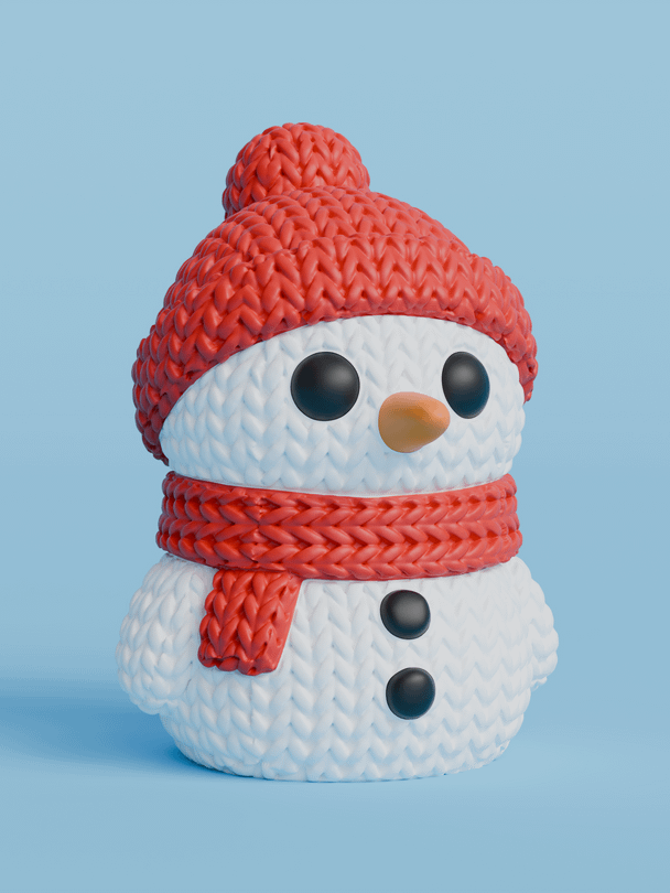 Knitted Snowman ⛄🧣 product image (1)