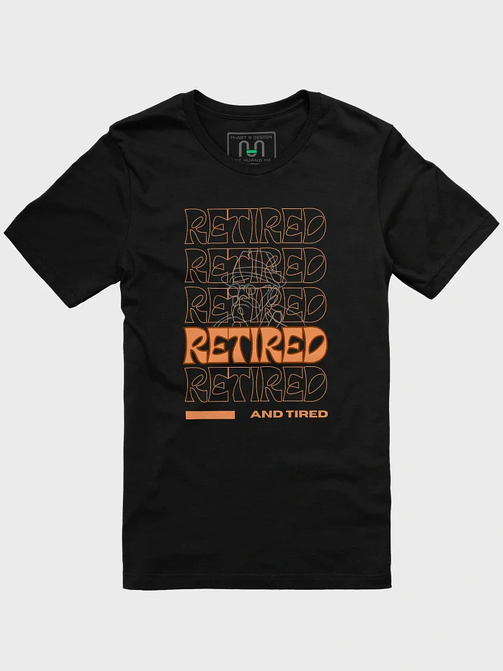 Retired and Tired Unisex Softstyle T-Shirt, Profiled Face product image (1)