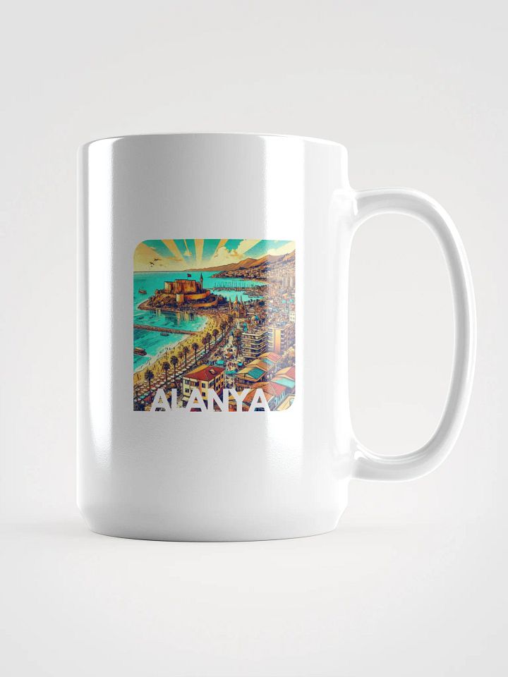 White Glossy Mug | AI Design Alanya city product image (1)
