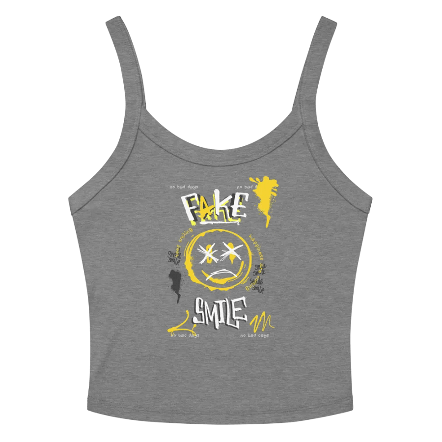 Fake Smile | Bella+Canvas Micro-Rib Tank Top product image (5)