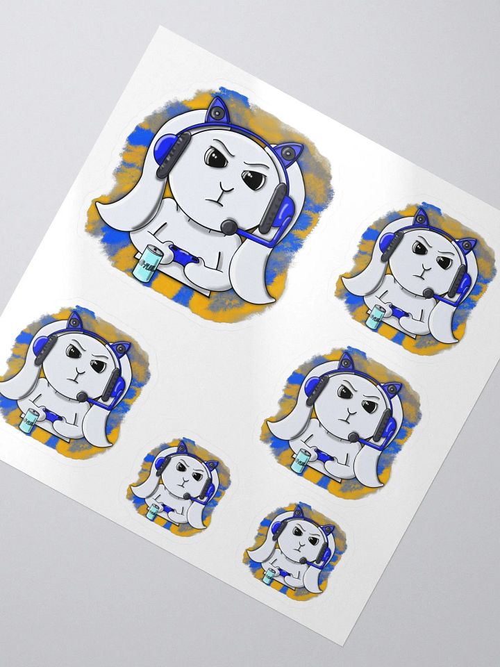 Gamer Bunny 6Stickers product image (1)