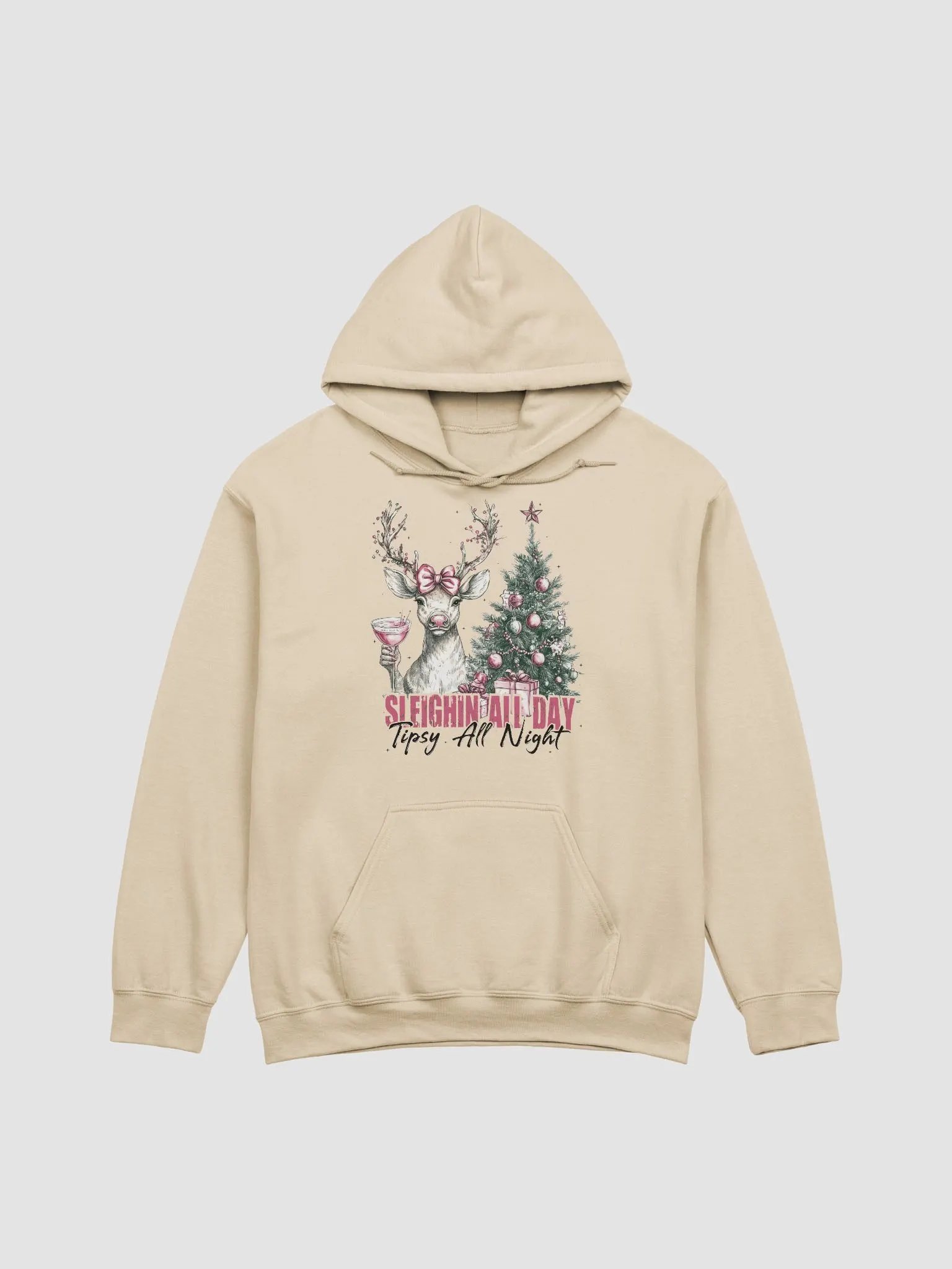 Sleighin all day tipsy all night Hoodie product image (1)