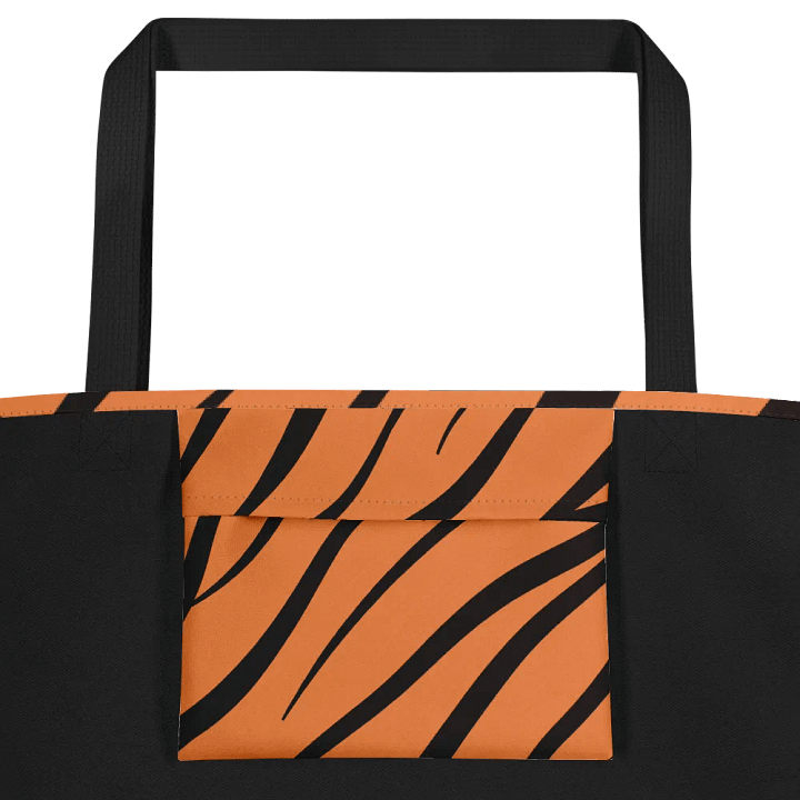 All-Over Print Large Tote Bag w/ Pocket - Tiger product image (2)