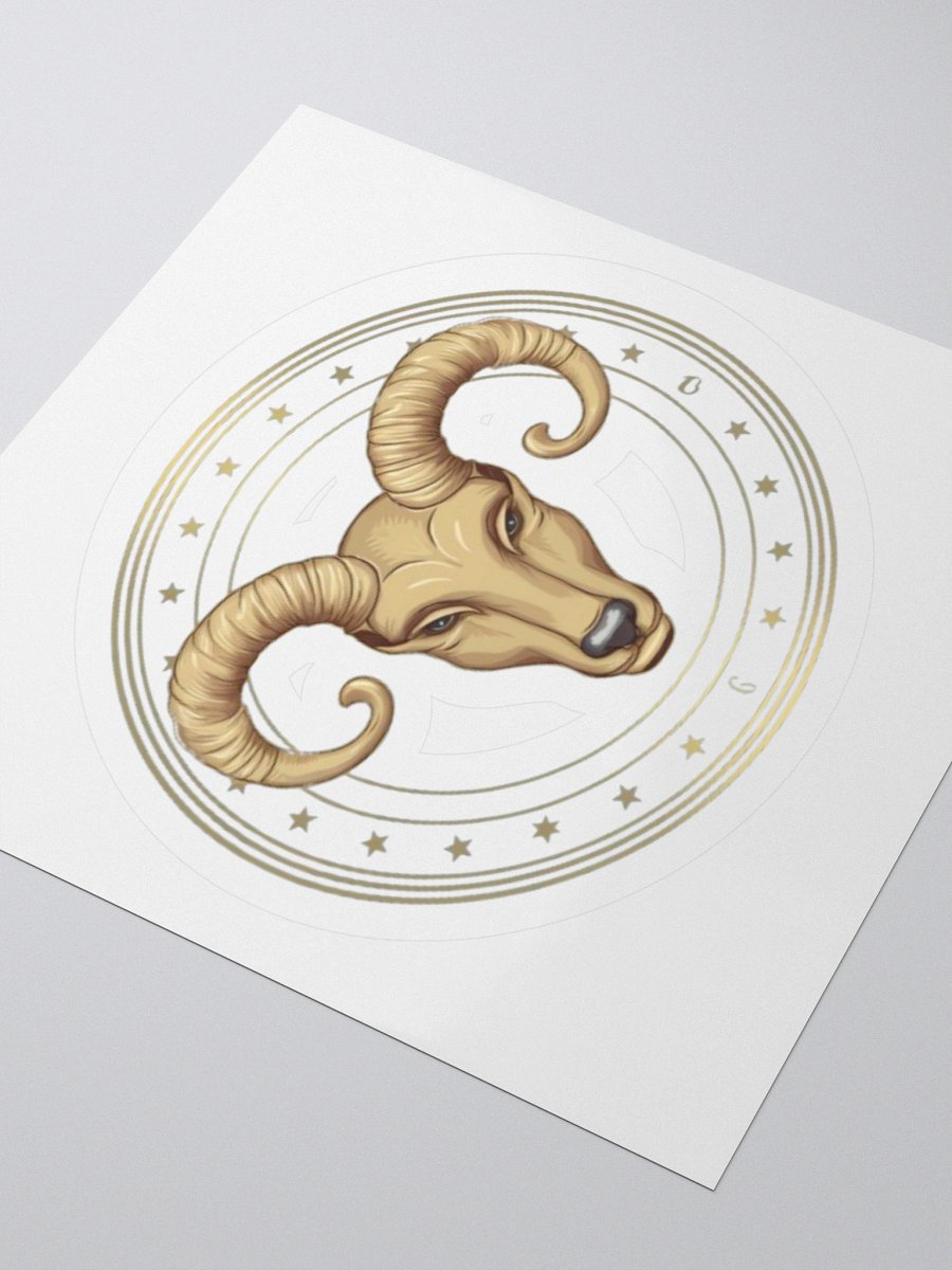 Aries Zodiac Kiss-Cut Sticker product image (9)