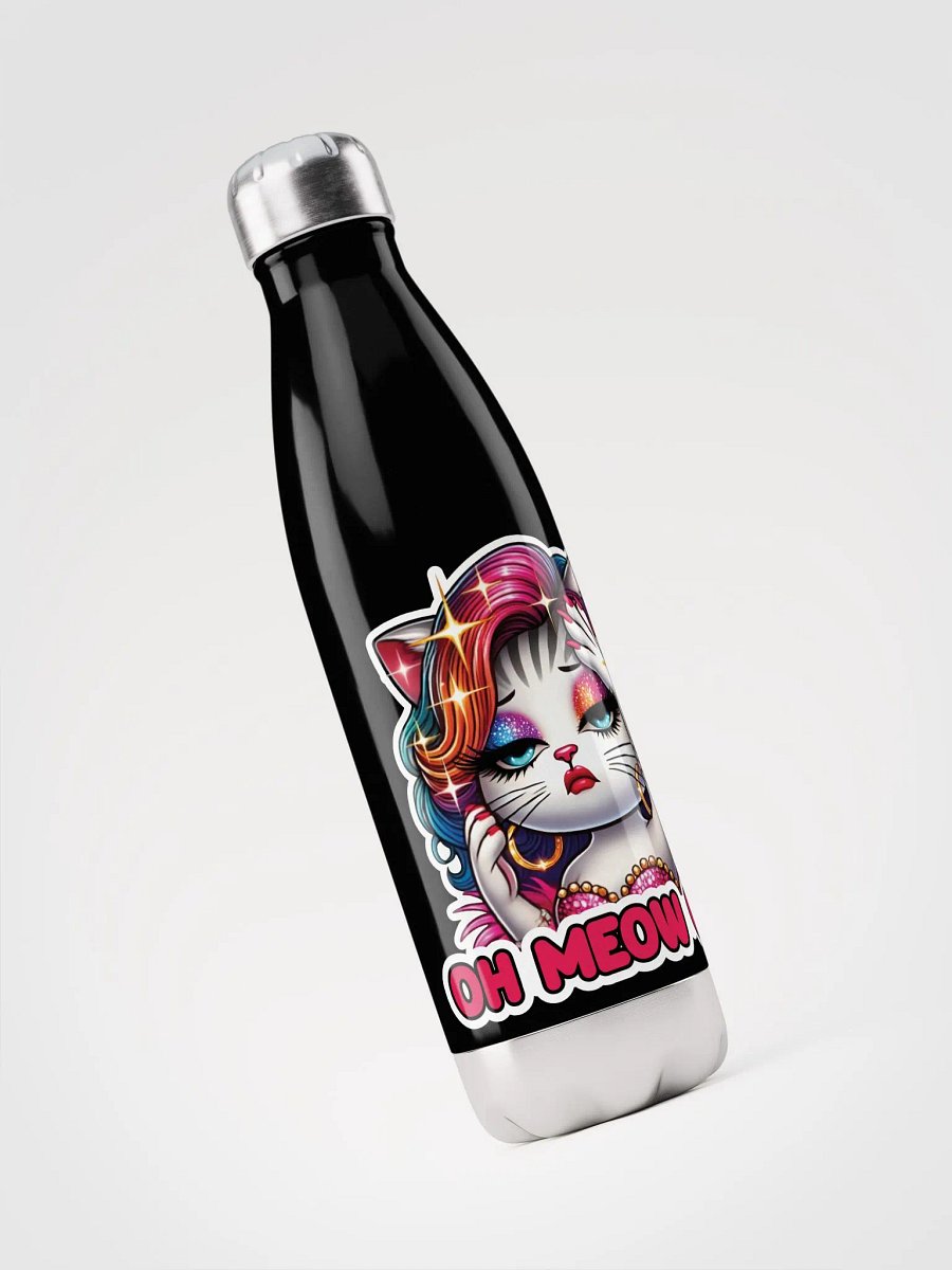 Oh Meow God! Stainless Steel Water Bottle product image (6)