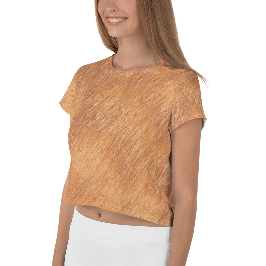 Orange Cat Crop Tee product image (4)