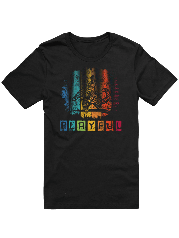 Playful Cat T-Shirt - Retro 90s Grunge Energetic Feline Tee Gift product image (5)